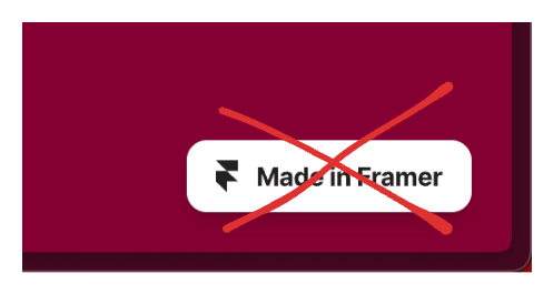 Framer watermark removed